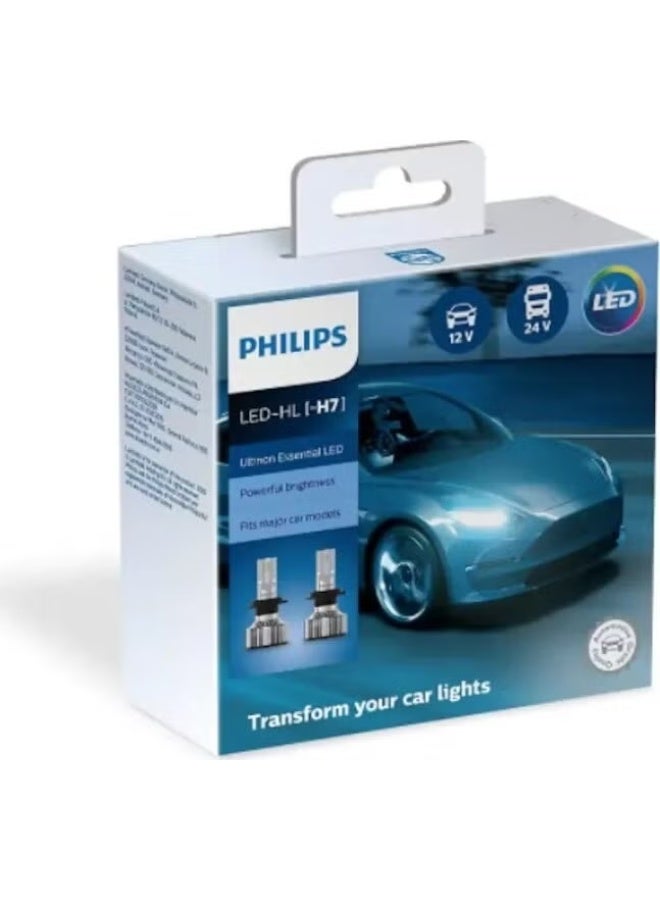 Philips New LED Xenon H7 11342UEX2 6000K Brighter Light - Image 2